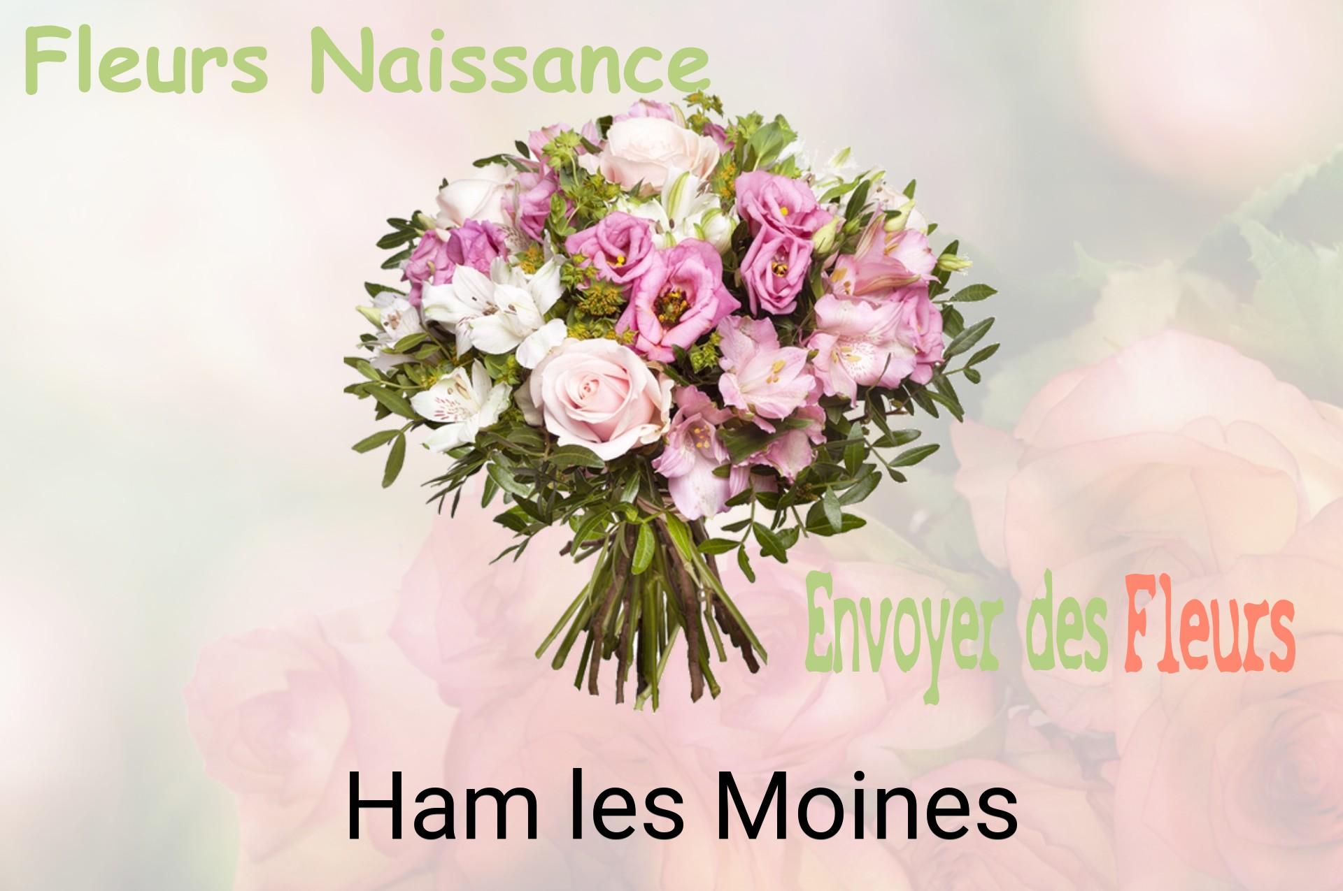 Bouquet de fleurs de naissance livré à Ham-les-Moines